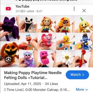 ISO Poppy playtime FELTING DOLLS or 3D FIGURES ALL CHARACTERS
